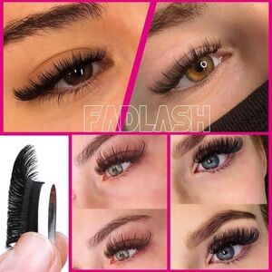 FADLASH Eyelash Extension D Curl 0.07 15-20mm Mixed Tray Easy Fan Volume…